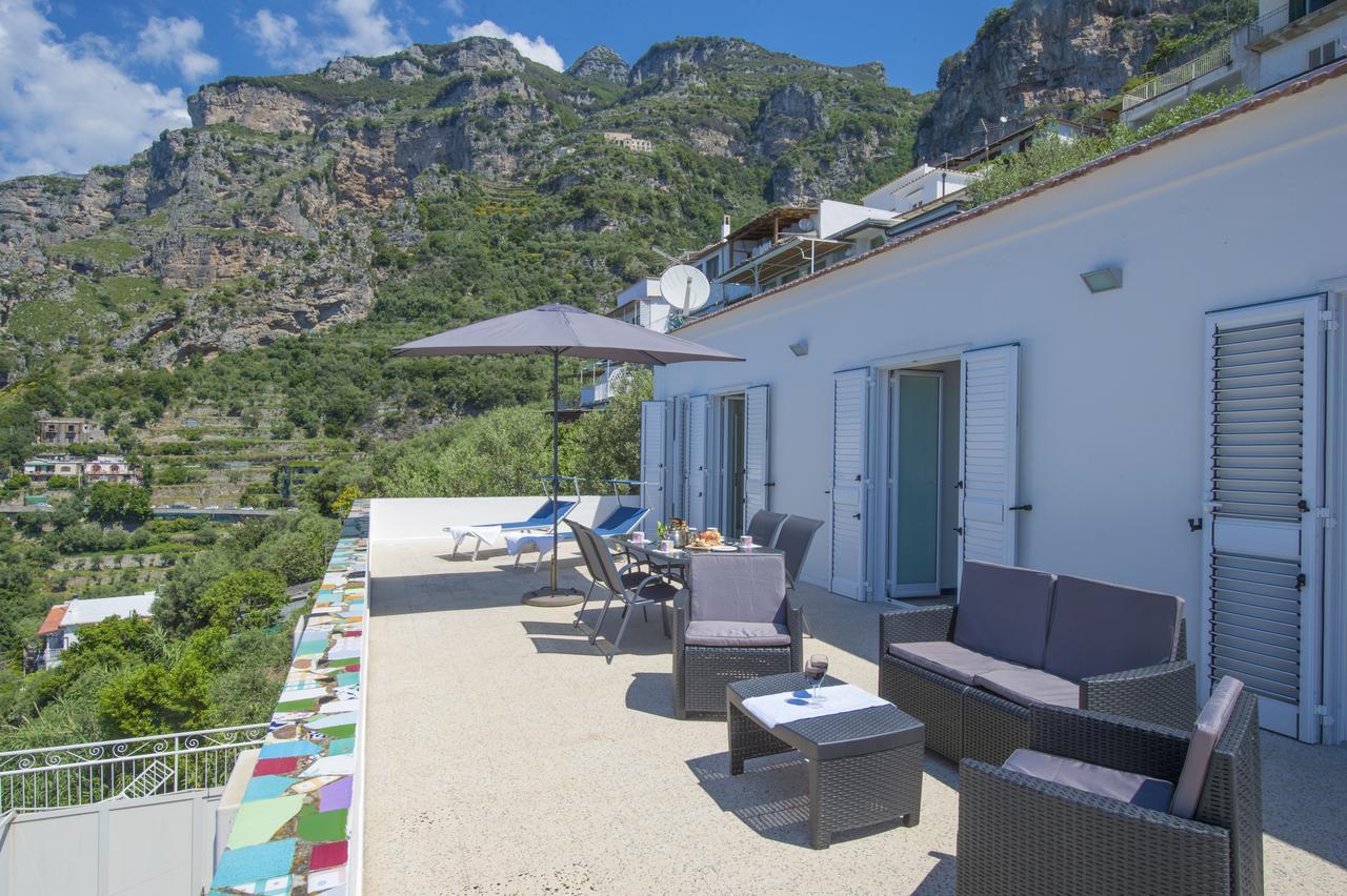 My Shazzy With Amazing Sea View Terrace Apartman Praiano Kültér fotó